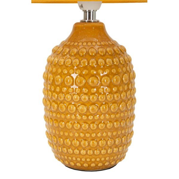 Sinepivärvi keraamiline laualamp tekstiilist varjuga (kõrgus 30,5 cm) Points - Mauro Ferretti-image-3