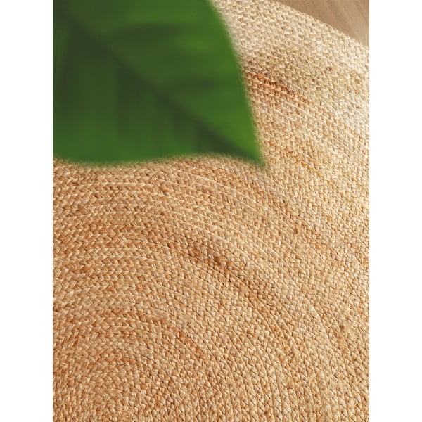 Käsitsi kootud kahepoolne džuudist ümmargune vaip ø 200 cm Jutta Gold - Hanse Home-image-3