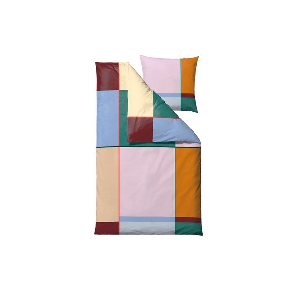 Puuvillane voodipesu üheinimesevoodile 140x200 cm Colour Block - Södahl