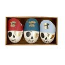 Peotarvikud 3tk komplektis Pirate Skulls Surprise Balls - Meri Meri