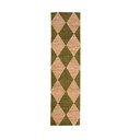 Roheline käsitsi kootud džuudisegust vaip 60x230 cm Effie Diamond - Flair Rugs
