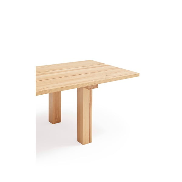 Söögilaud männipuidust lauaplaadiga 100x180 cm Banda - Teulat-image-4