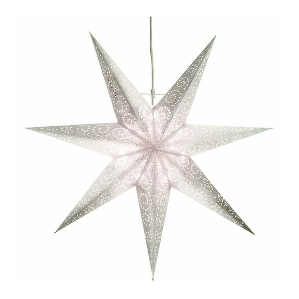 Závěsná svítící hvězda Antique Snow, 60 cm