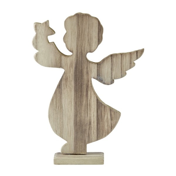 Dekorativní soška KJ Collection Angel Natural Wood