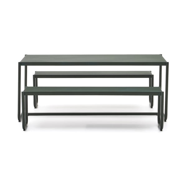 Tumeroheline metallist aia söögimööbli komplekt 4-le Sotil - Kave Home-image-2