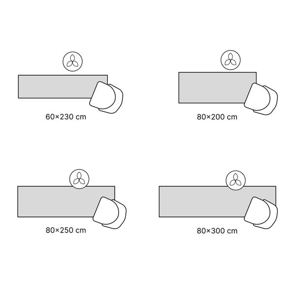 Sinine pestav vaip 60x150 cm Abstract Colors - Vitaus-image-3