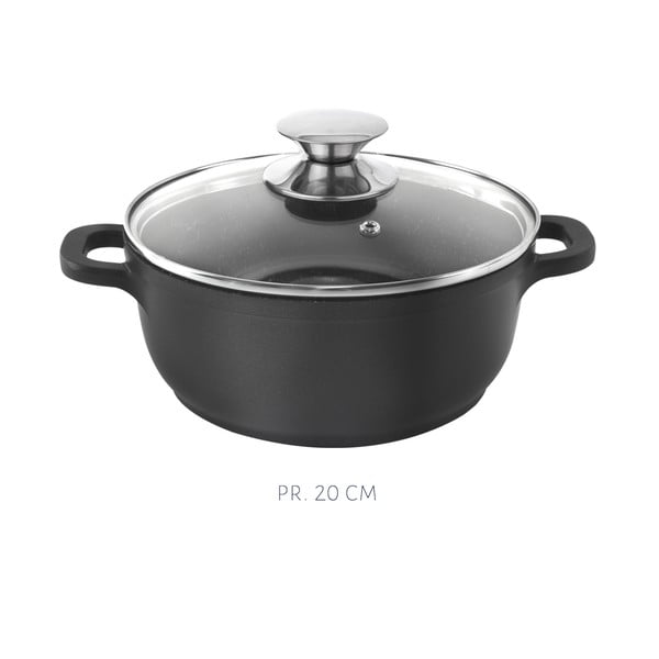 5-osaline alumiiniumist keedunõudekomplekt 3 kaane ja restiga Grande - Orion-image-4