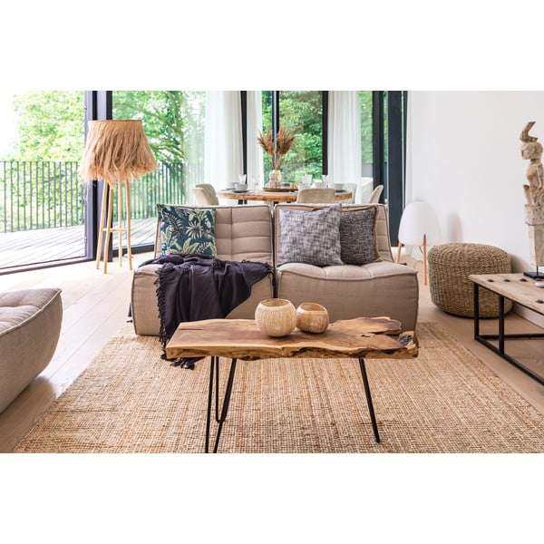 Puuvillane tekk 130 x 160 cm Slub - Tiseco Home Studio-image-1