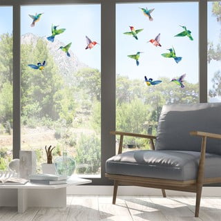 Aknakleebiste komplekt 20 tk 40x60 cm Hummingbirds - Ambiance