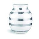 Valge hõbedaste detailidega kivivara vaas, kõrgus 20 cm Omaggio - Kähler Design