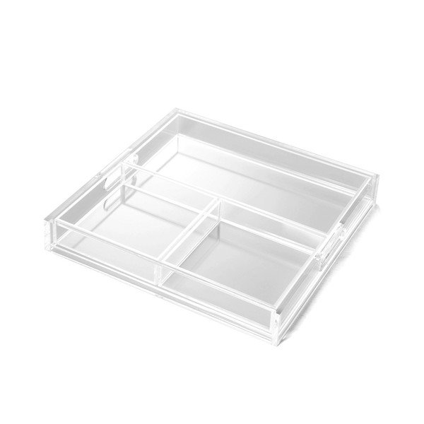 Transparentní set tácu a 3 servírovacích podnosů Tomasucci Split-image-2