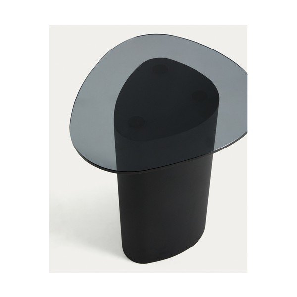 Klaasist pealispinnaga abilaud 47x48 cm Olir - Kave Home-image-3