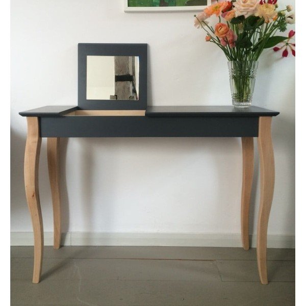 Graafiithall peegliga garderoobilaud Garderoobilaud, pikkus 65 cm - Ragaba-image-1