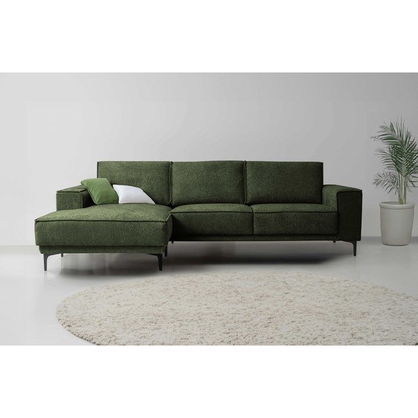 Roheline šenillist nurgadiivan (vasak nurk) Copenhagen - Scandic-image-1