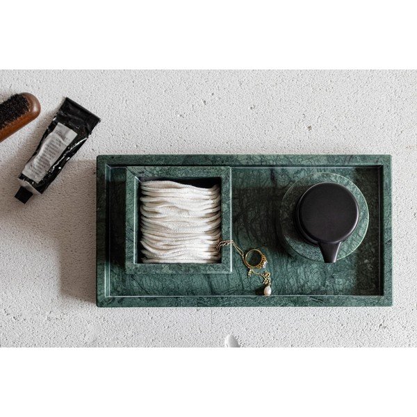 Tumerohelinee marmorist vatipatjade hoidja Marble - Mette Ditmer Denmark-image-1