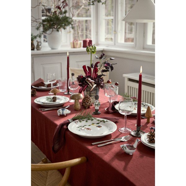 Valge portselantaldrik jõulumotiiviga ø 27 cm Hammershøi Christmas - Kähler Design-image-2