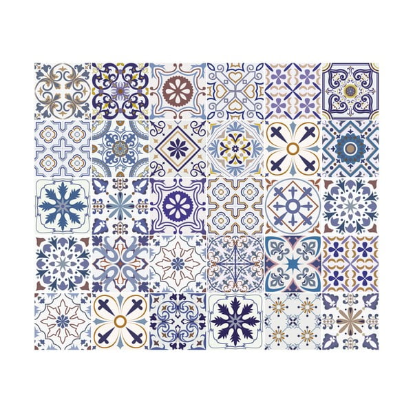 30 dekoratiivse seinakleebise komplekt, 15 x 15 cm Riviera - Ambiance-image-2