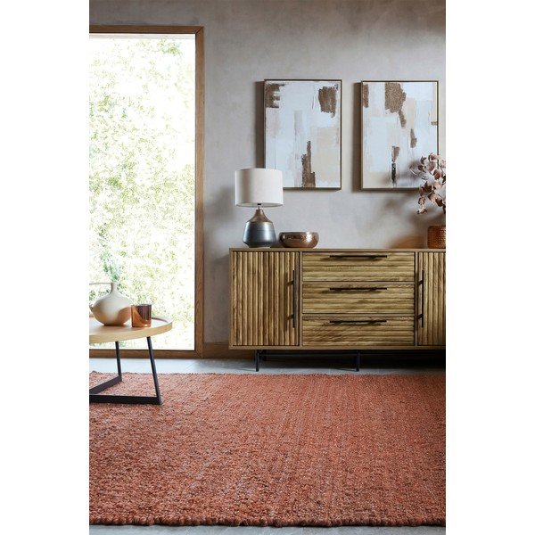 Käsitsi kootud terrakotavärvi vaip 120x170 cm Finley - Flair Rugs-image-2