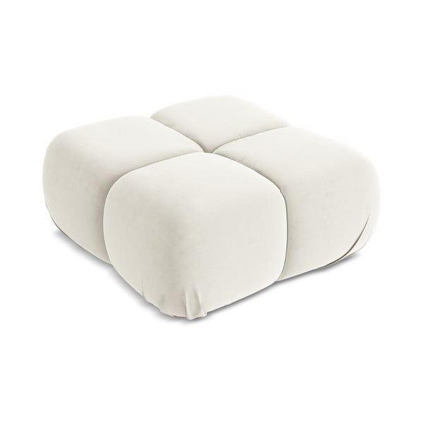 Valge sametist modulaarne jalatool Lokua - Makamii-image-2