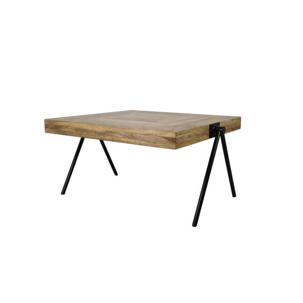 Konferenční stolek z teakového dřeva a kovu HSM collection Bali, 80 x 46
