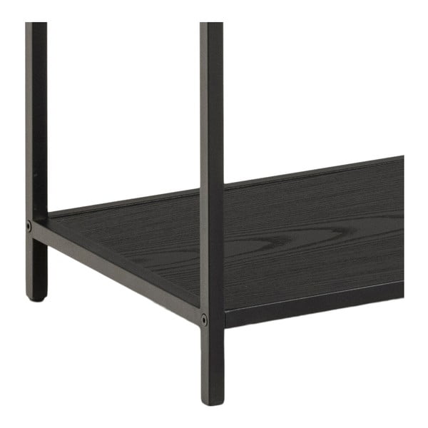 Must raamaturiiul tuhkpuu dekooriga 135x150 cm Seaford - Actona-image-4