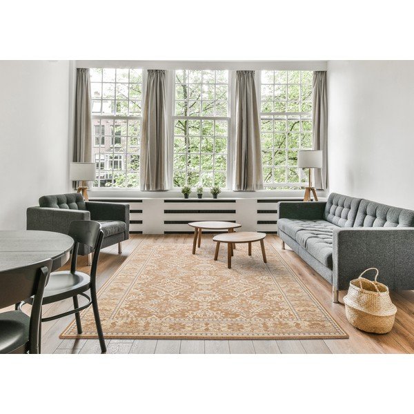Helepruun villane vaip 100x180 cm Carol - Agnella-image-1