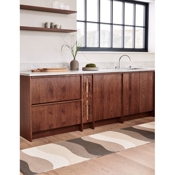 Pruun-beež sise/välisvaip 70x200 cm Urvi Earth – Pappelina-image-3