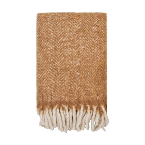 Helepruun villasisaldusega pleed 130x170 cm Carmel – House Nordic