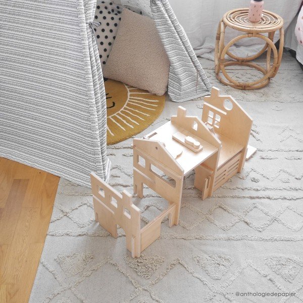 Valge pestav käsitsi kootud puuvillane vaip 170x240 cm Tribu Natural - Lorena Canals-image-3