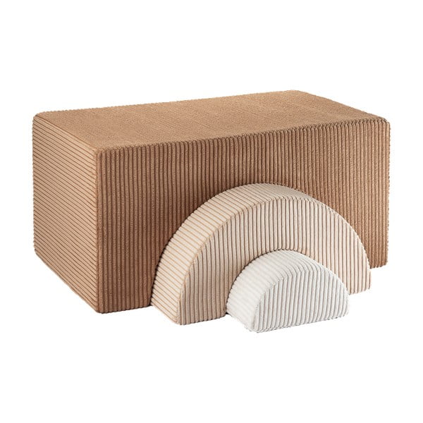 Pruun velvetist-vahtplastist mänguväljak Rainbow - Wigiwama