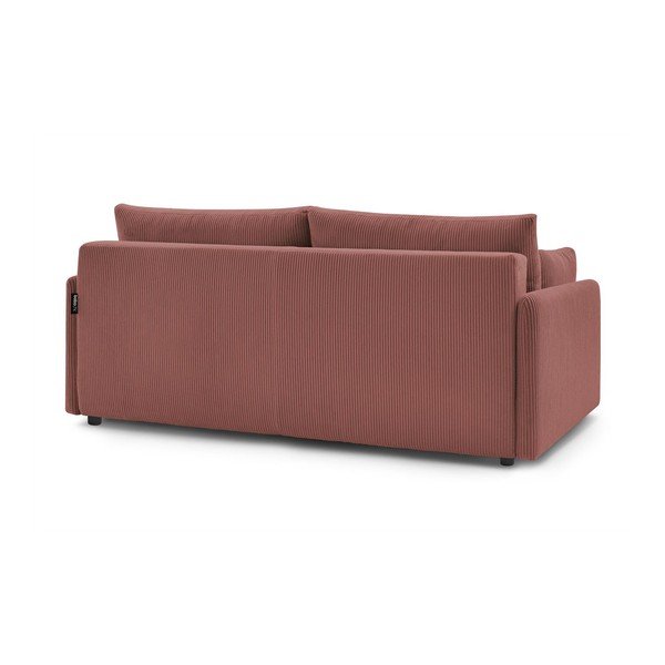 Roosa velvetist diivanvoodi 211 cm Marcel - Bobochic Paris-image-4