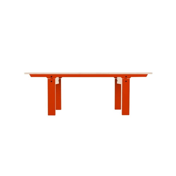 Oranžová lavice na sezení rform Slim 04, délka 133 cm
