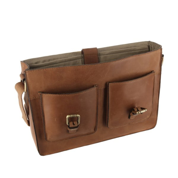 Unisex kožená taška Woodbridge Vintage Butterscotch-image-2