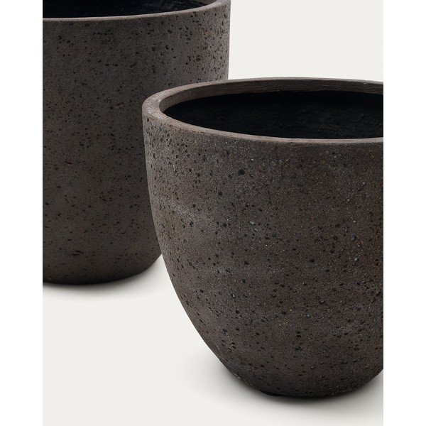 Betoonist lillepoti katted komplektis 2 tk ø 50 cm Serili - Kave Home-image-2