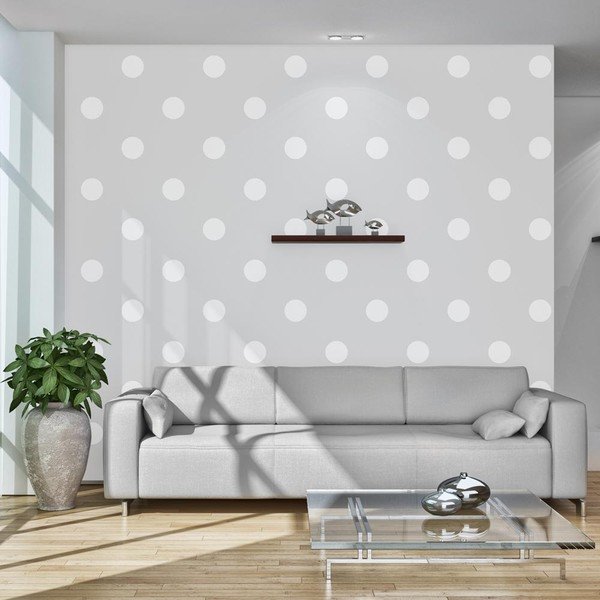 Suureformaadiline tapeet , 200 x 140 cm Cheerful Polka Dots - Artgeist-image-1