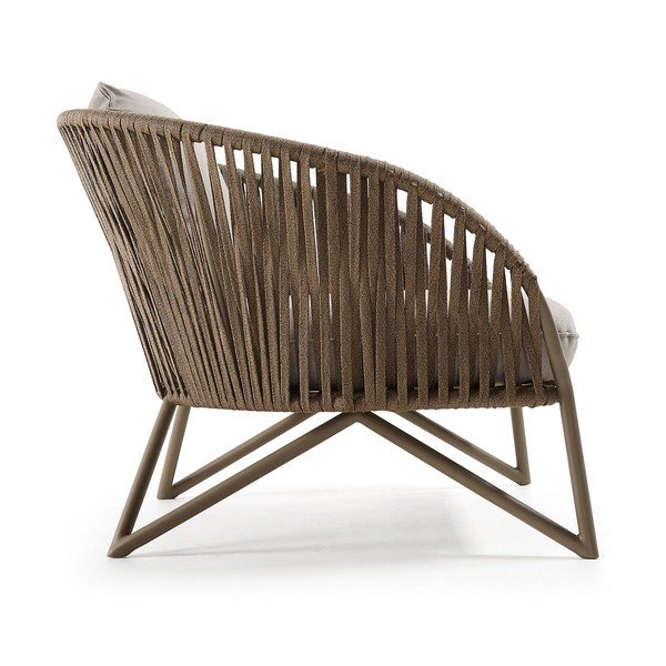 Helehall-pruun metallist aiatool Branzie - Kave Home-image-4