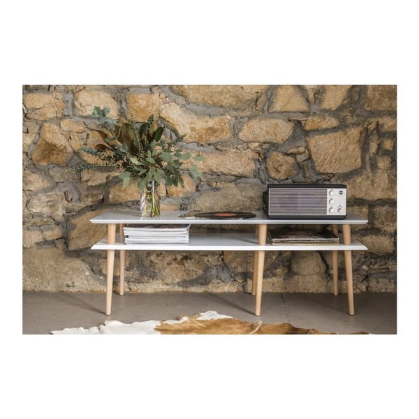 Valge kohvilaud Mugo, pikkus 119 cm - Ragaba-image-2