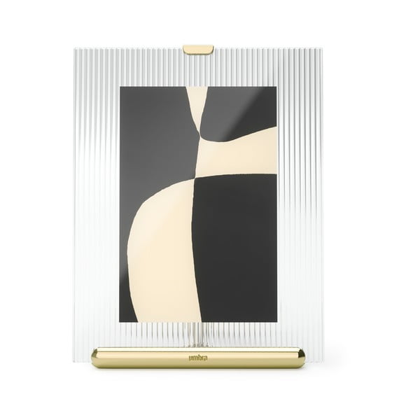Kuldne klaasist pildiraam 16x20 cm Flute - Umbra