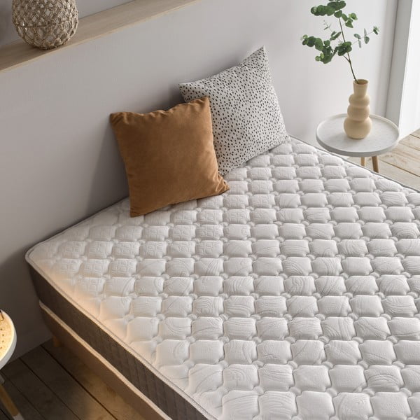 Keskmise/extrakindla vahtpolsterdusega kahepoolne madrats 180x200 cm King Relax Supreme - Moonia-image-4