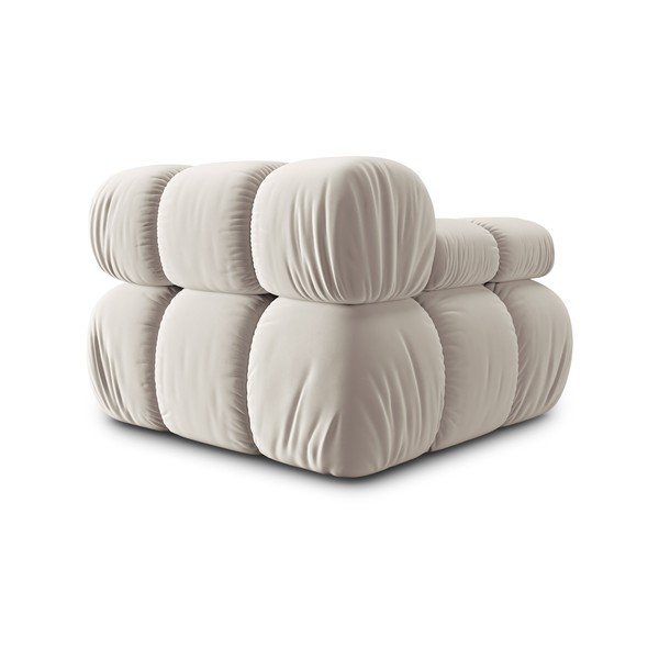 Beež sametist diivanimoodul (vasak nurk) Bellis - Micadoni Home-image-4