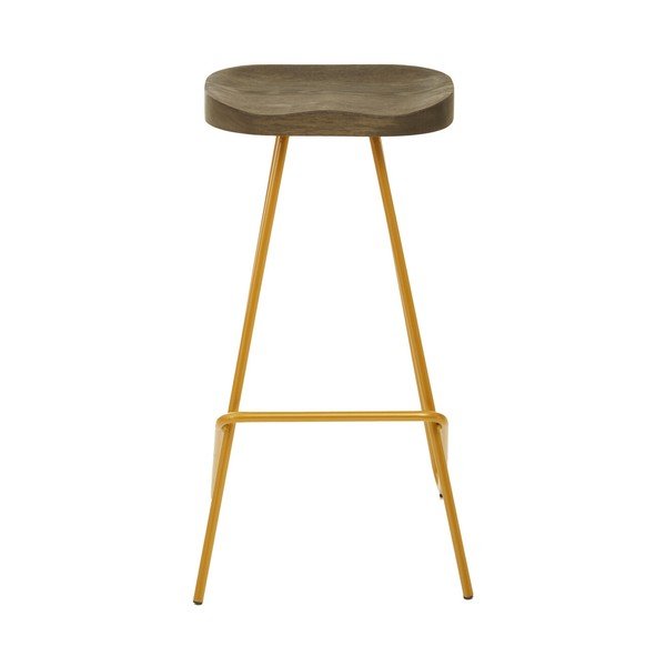 Jalakapuust baaritool kuldses/naturaalses värvitoonis (istme kõrgus 78 cm) District - Premier Housewares-image-2