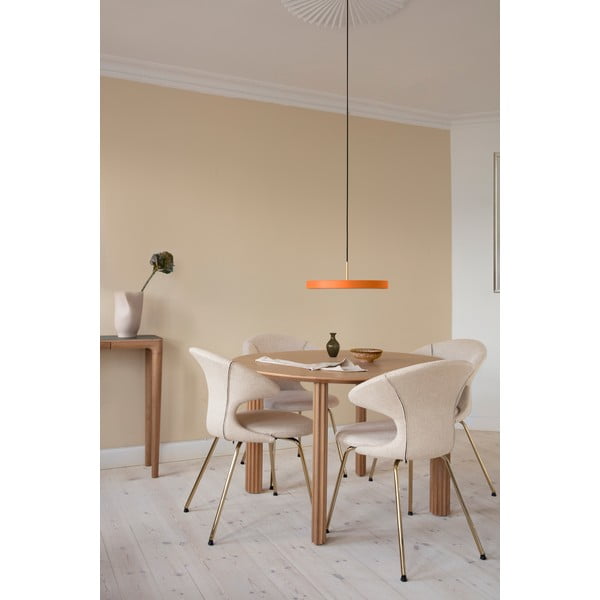 Oranž LED rippvalgusti metallist lambivarjuga ø 43 cm Asteria Medium - UMAGE-image-1