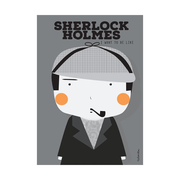 Plakát NiñaSilla Sherlock Holmes, 21 x 42 cm