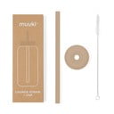 Silikoonist kõrs koos puhastusharja ja kaanega Milk Coffee - Muuki