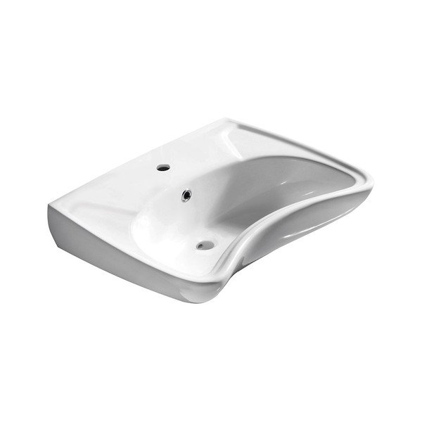 Valge keraamiline valamu 59x45,5 cm Handicap - Sapho