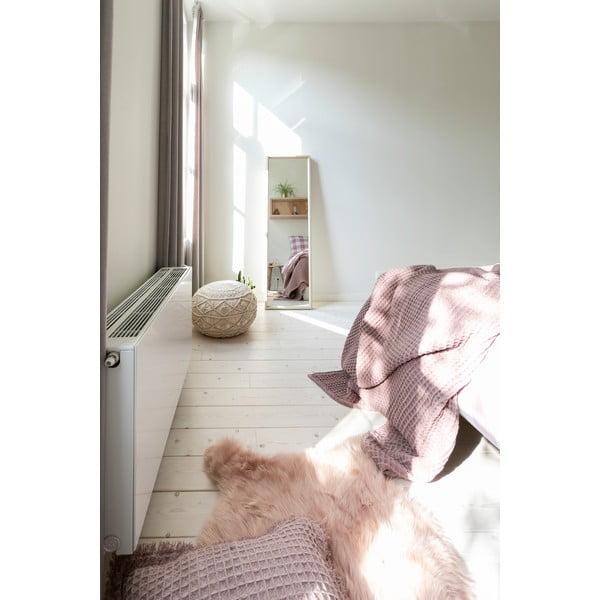 Roosa puuvillane dekoratiivpadi Waffle, 45 x 45 cm - Tiseco Home Studio-image-1