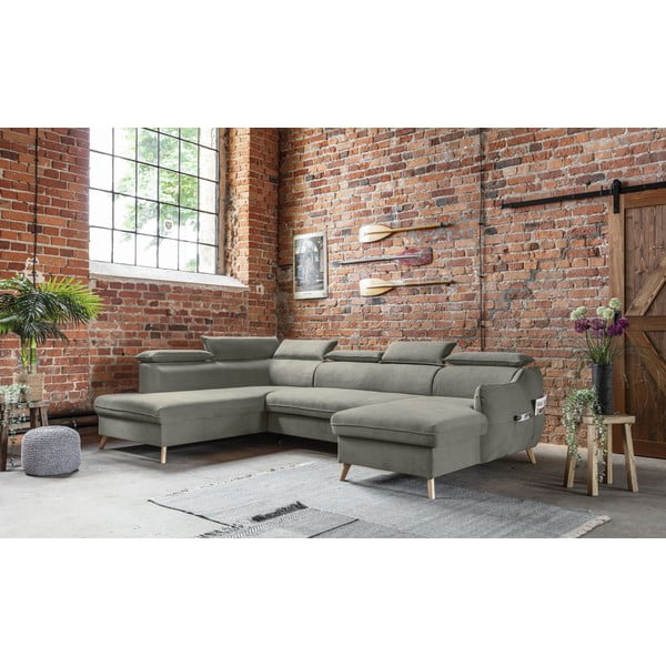 Helehall sametist U-kujuline nurgadiivan (vasak nurk) Sweet Harmony - Miuform-image-4