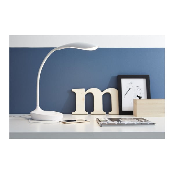 Valge laualamp USB-pordiga Swan - Markslöjd-image-1
