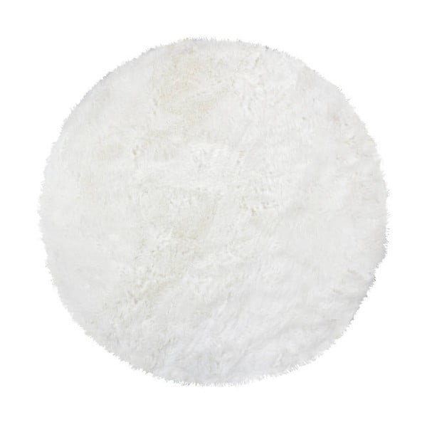 Ručně tkaný bílý koberec Kayoom Plaza 222 Weich, ⌀ 160 cm