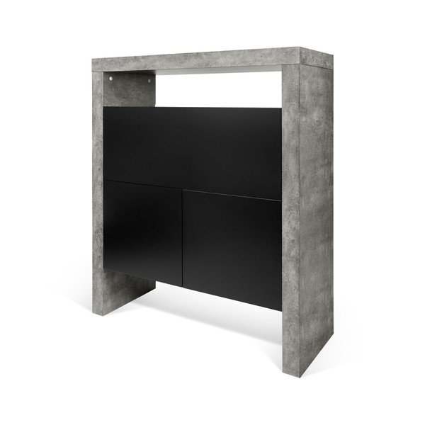 Pracovní stůl v betonovém dekoru TemaHome Detroit, 137 x 109 cm-image-4